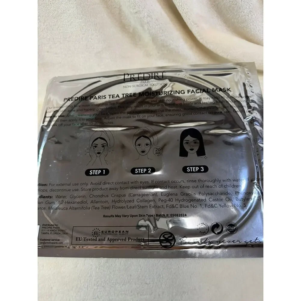 Predire Paris Facial Face Mask (Set of 5 Total) **NEW**